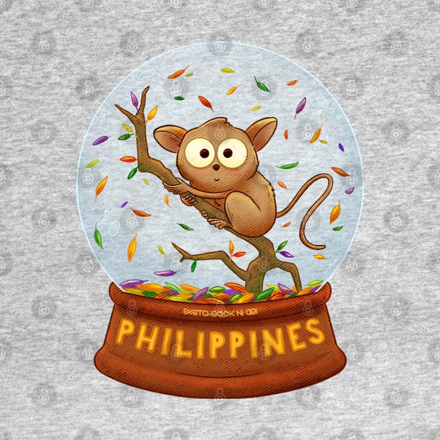 Tarsier “Leaf” (Snow) Globe by Sketchbook ni Abi